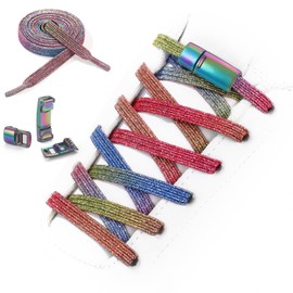 Neo-wows No Tie Elastic Shoelaces, Tieless Shoe Laces for Sneakers - One Size Fits All Adult