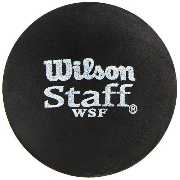 Wilson Staff Squash Balls Medium (Advanced), Black (Red Dot), Pack of 2