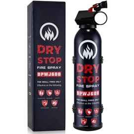 Dry Stop Fire Extinguisher Spray - 1 Pack Portable Fire Extinguisher with Mount for Boat Vehicle Home Car Garage Kitchen, 600g Dry Powder Fire Extinguishers for Electrical Grease Battery Fires & More
