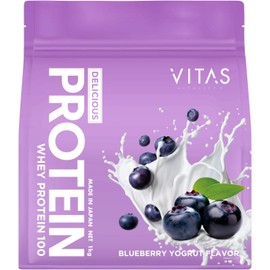 VITAS (バイタス) ホエイプロテイン100 ブルーベリーヨーグルト風味 WPCプロテイン 国内製造 1kg