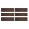 6pcs Stair Mat Self Adhesive Reusable Stair Mat Brown