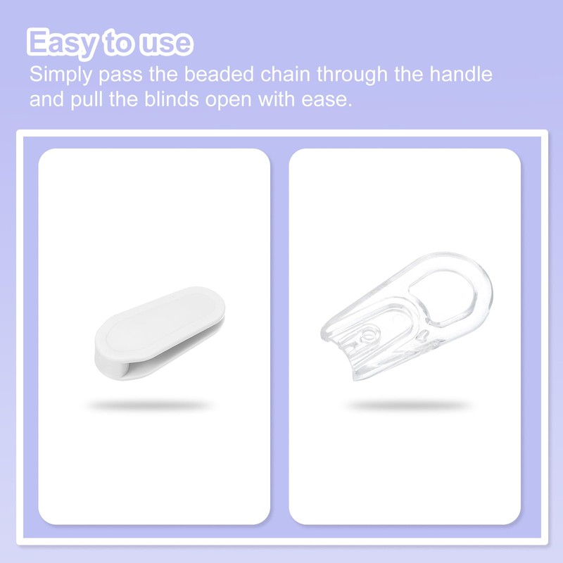 uxcell 12Pcs Blind Cord Weight, 88mm Curtain Blinds Handles Plastic