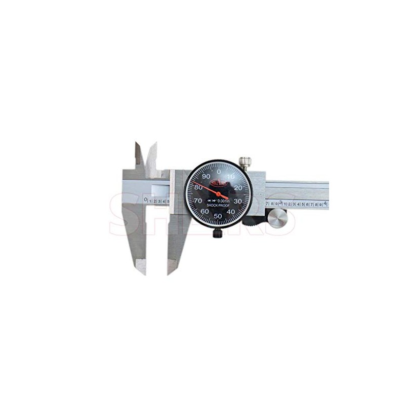 Shars 0-6" Precision Stainless Steel Shock Proof Dial Caliper .001"
