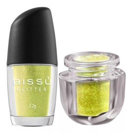Bissú Bissu Glitter Para Rostro Cuerpo Uñas Cabello Amarillo 2.2g