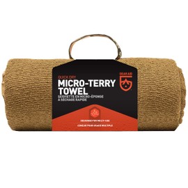 "GEAR AID Quick Dry and Compact Micro-Terry Towel, Coyote, Large, 30"" x 50""" (69025)
