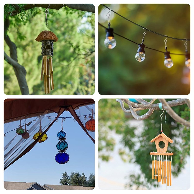 Pack of 20 Wind Spinner Swivel Hooks for Hanging Plants