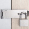 BuxiuGK Stainless Steel Padlock Hasp 4 Inches,Heavy Duty Hasp and