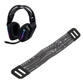 Headphone Headband Bands, Replacement Headband Straps for G733 for G335, Wired Gaming Headset Replacement Strap for G733 for G335 (Black Grey)
