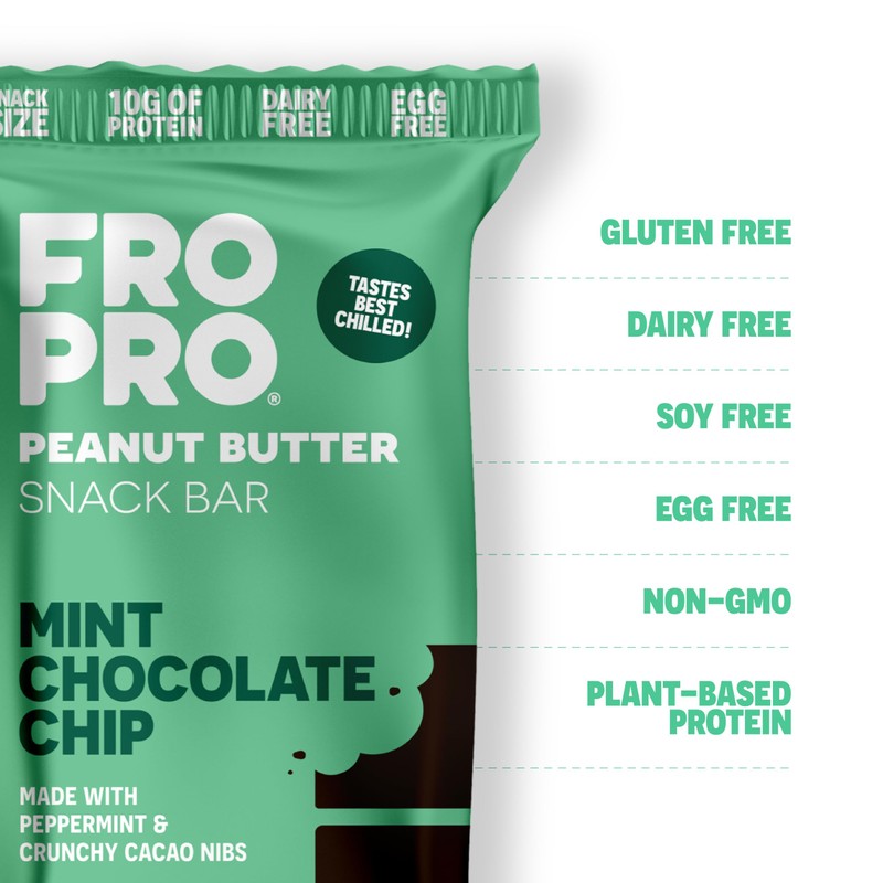 FROPRO Plant Protein Snack Bars - Plant Based Protein Bars,