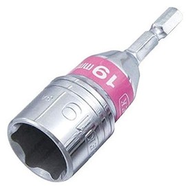 Sukage Tool Electric Short Socket, 6 Angle, SEK OPS105, 0.7 x Shaft Diameter Hex Diagonal Side: 0.25 x Total Length: 3.0 inches (75 mm)