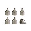 6 Pcs Mirenlife Small Stainless Steel Funnel for Flasks