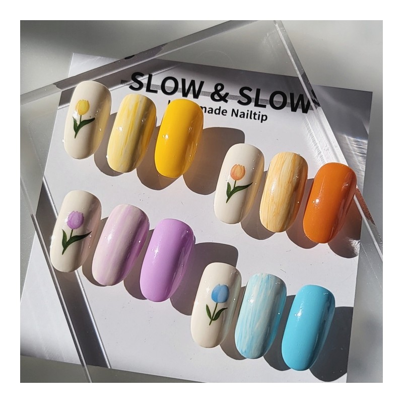 Flower Touch NailsColor selectable - Almond / 플라워터치 네일 색상선택가능