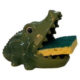 Barry Owens BV1018 Ceramic Alligator Soap or Sponge Holder 5.5 Inches
