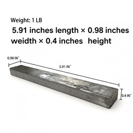 1LB High Purity Lead Ingots 99.9% Pure Lead Bars for Fishing Sinkers, Bullet Casting, Counterweights, Radiation Shielding and DIY Metal Casting Projects