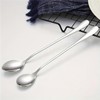 Stainless Steel Long Handle Spoons Set, Ice Cream Coffee Tea