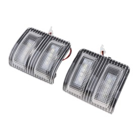 csslyzl Clear Lens White LED Side Mirror Marker Lights Compatible with 2008-2016 Ford F250 F350 F450 Super Duty Side Mirror LED Turn Signal Lights