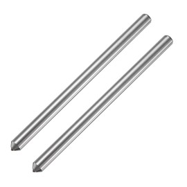 sourcing map 2pcs Diamond Dressers, 9.5mm x 152mm (3/8" x 6") Single Tapered Point Grinding Wheel Round Pen Welded Diamond Dressing Tools, Silver Tone