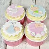 FMM Adorable Baby Icing Cutter Fondant Stork Pushchair Baby Shower