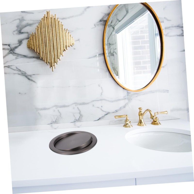 VICASKY Stainless Steel Recessed Trash Can Lid Flap Cover for
