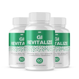 GI Revitalize Supports Digestive Health Dietary Supplement (180 Capsules) 3 PACK