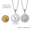 RINTOLER Bible Verse Serenity Prayer Necklace Christian Jewelry Stainless Steel