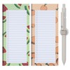 FRIUSATE 2 Pack Magnetic Shopping List Pad & 1 Magnetic