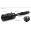 Kenchii Thermal Ceramic Brush with Ionic Anti-static Nylon Bristles Round