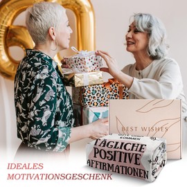 Craftique Mutmacher Geschenk für Frau, Tägliche Positive Affirmationen Kuscheldecke, Aufmunterung Geschenke für Freundin, Motivationsgeschenke für Schwester, Freundinnen, Kollegin, Mama, Frau, Frauen