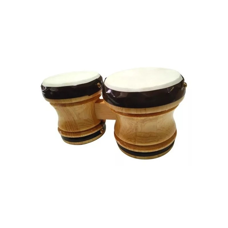 Didakta Bongo Doble De Madera Fino Chico, 24x11cm. Musical