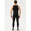 SPVISE Black Compression Tank Top Men Cool Dry Athletic Compression