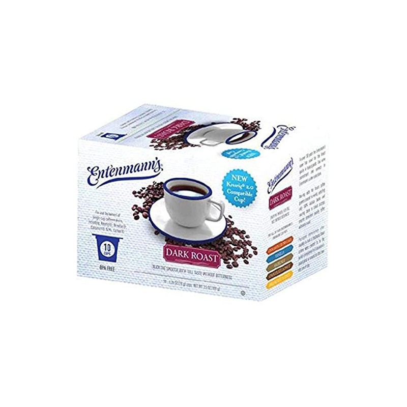 Entenmann's Single Serve Coffee, Dark Roast, 10 Count (Pack of