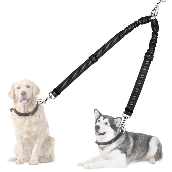 SlowTon Double Dog Leash, No Tangle Double Leash for 2