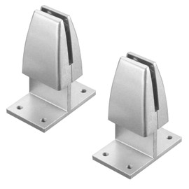 iMount SEM03 2pcs Slim Edge-mount Brackets for Desk Top Privacy Screens/Dividers - Silver