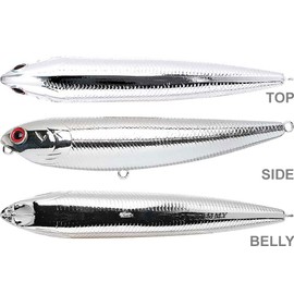 Lucky Craft SM100-074CROM Sammy 100 Chrome, 0.5 L