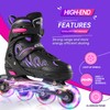 ECOO Inline Skates for Girls and Boys Ages 5-8 8-12
