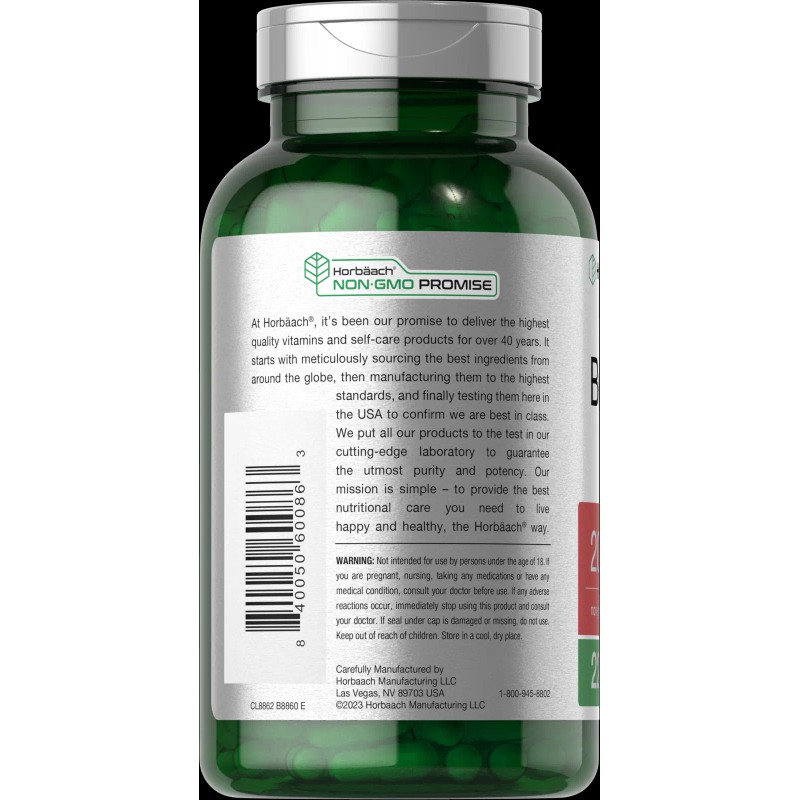Horbaach Beet Root Powder Capsules 2000mg | 220 Pills |