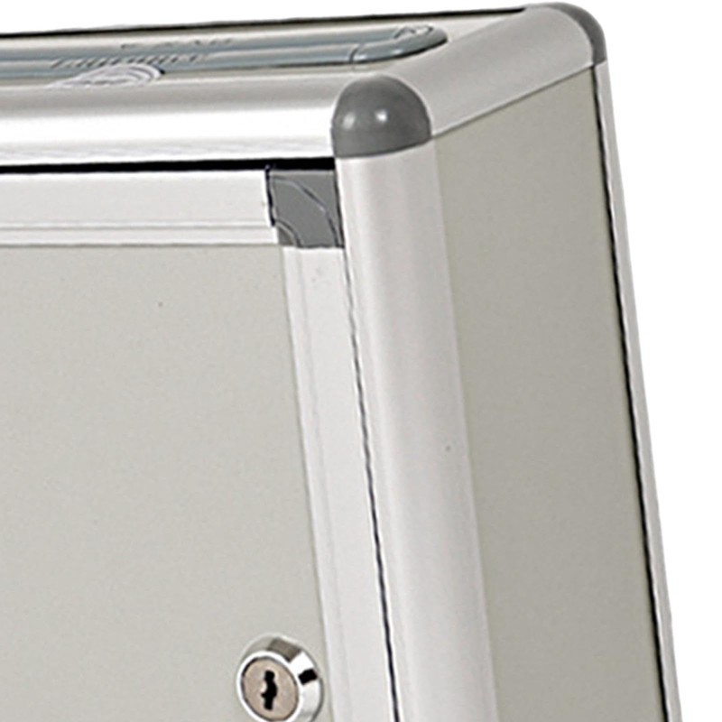 yuksok Small Suggestion Box with Lock Organizer Letter Box Multipurpose