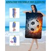 Rowjoy Towel Poncho, 75 x 110 cm, Microfibre Surf Poncho,