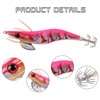 Squid Jig Shrimp Bait Set, 10 Pieces Luminous Fishing Lure