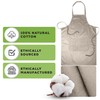 Bronta Mill Plain Unisex Chef Work DIY Apron with Twin