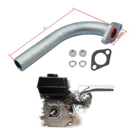 LOSTAR Exhaust Pipe Compatible with Predator 212cc GX160 GX200 Go Kart & Mini Bikes