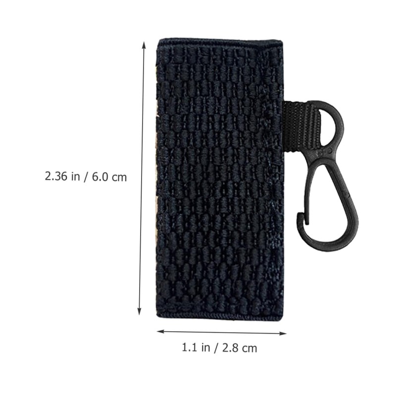 FOMIYES Chic Knitted Lipstick Holder Keychain Accessory Lip Gloss Bag