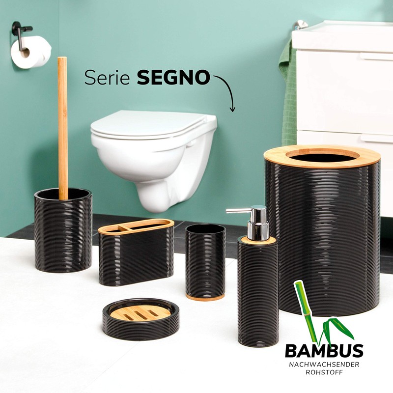 bremermann Segno Soap Dispenser Made of Bamboo and Plastic //