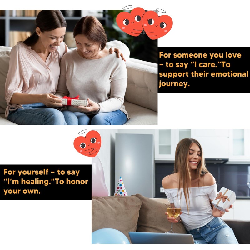 MindMosaic Anxiety & Stress Relief Cards with MoodCube Spinner –