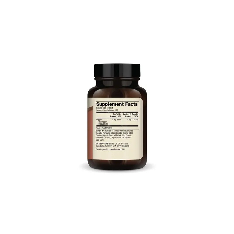 Cobre Dr. Mercola Bisglicinato 8 Mg, Suplemento Para Inmunidad y