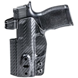 Rounded Tuckable IWB Holster Fits: Springfield Hellcat Pro Holster - Ambi - Carbon Fiber Black Kydex - Concealment Express - American Made