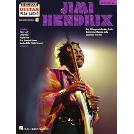 Jimi Hendrix – Deluxe Guitar Play-Along Volume 24 | Guitar Tablature Songbook with Online Audio | Play Iconic Rock Songs with Customizable Backing ... Music Book (Deluxe Guitar Play-Along, 24)