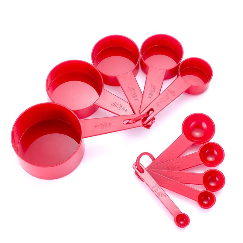 10pcs 6 Color Measuring Cups And Measuring Spoon Scoop Silicone
