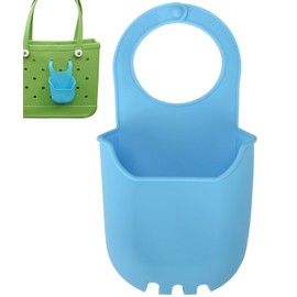 MOTAIN Insert Silicone Storage Pouch, Travel Accessory Organizer Compatible with Bogg Bags, Keep Cell Phone, Lipstick, Sunglasses etc(Blue)