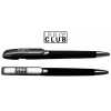 Pro club soft touch roller ball pen black